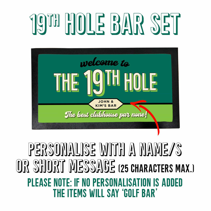 19th Hole Golf Home Bar Set