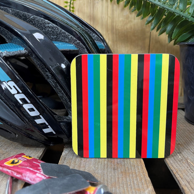 World champion cyclist rainbow jersey mug gift for cycling fan
