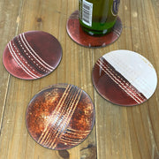 authentic cricket ball coaster set real cricket balls vintage designs