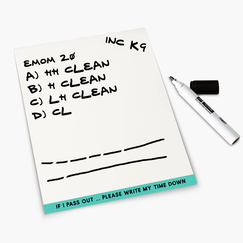 If I Pass Out Write My Time Down Workout White Board