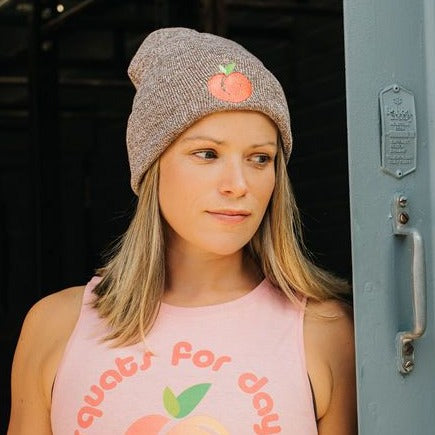 Gym Beanie Hat - Peachy