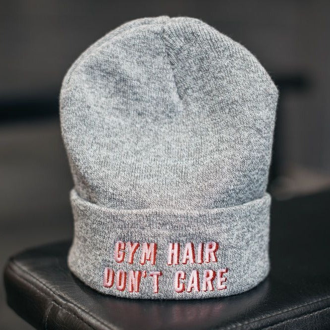 Gym Hair Don't Care Beanie Hat