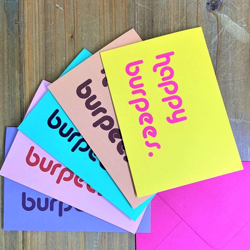 Happy Burpees Birthday PR Greetings Card