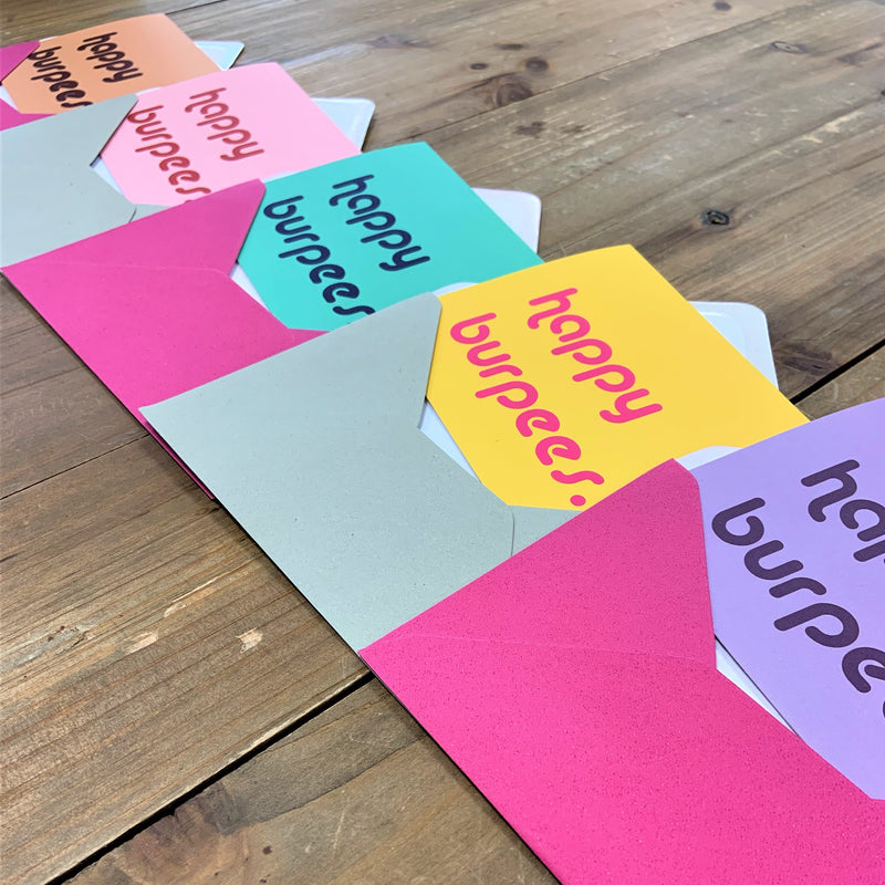 Happy Burpees Birthday PR Greetings Card