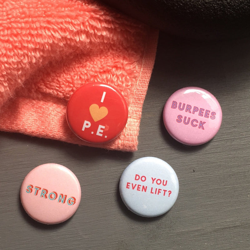 Set of 4 Mini Badges - Strong